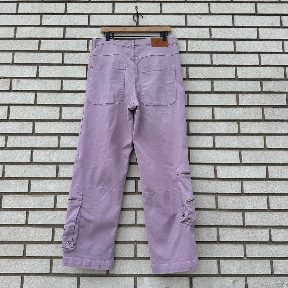 BDG Dropped Cargo Pants Lavender Wide Leg Utility Y2K 31 Urban Outfitters Skater - Picture 7 of 11
